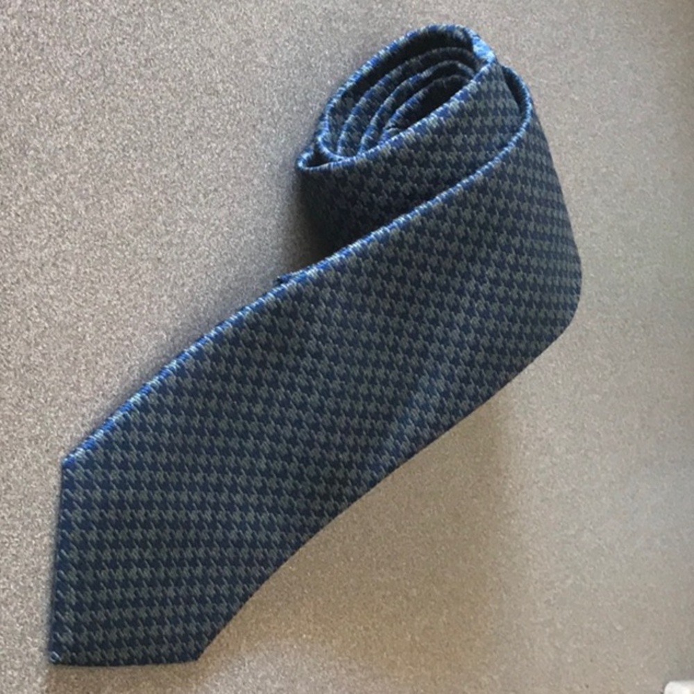 PRONTO UOMO Regular Length Tie Blue Fleck